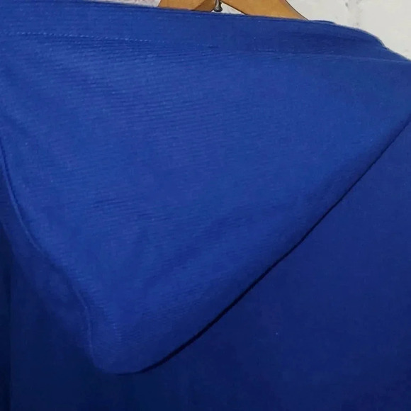 Michael Kors Cobalt Blue Hooded Sweater Size L - Picture 8 of 9